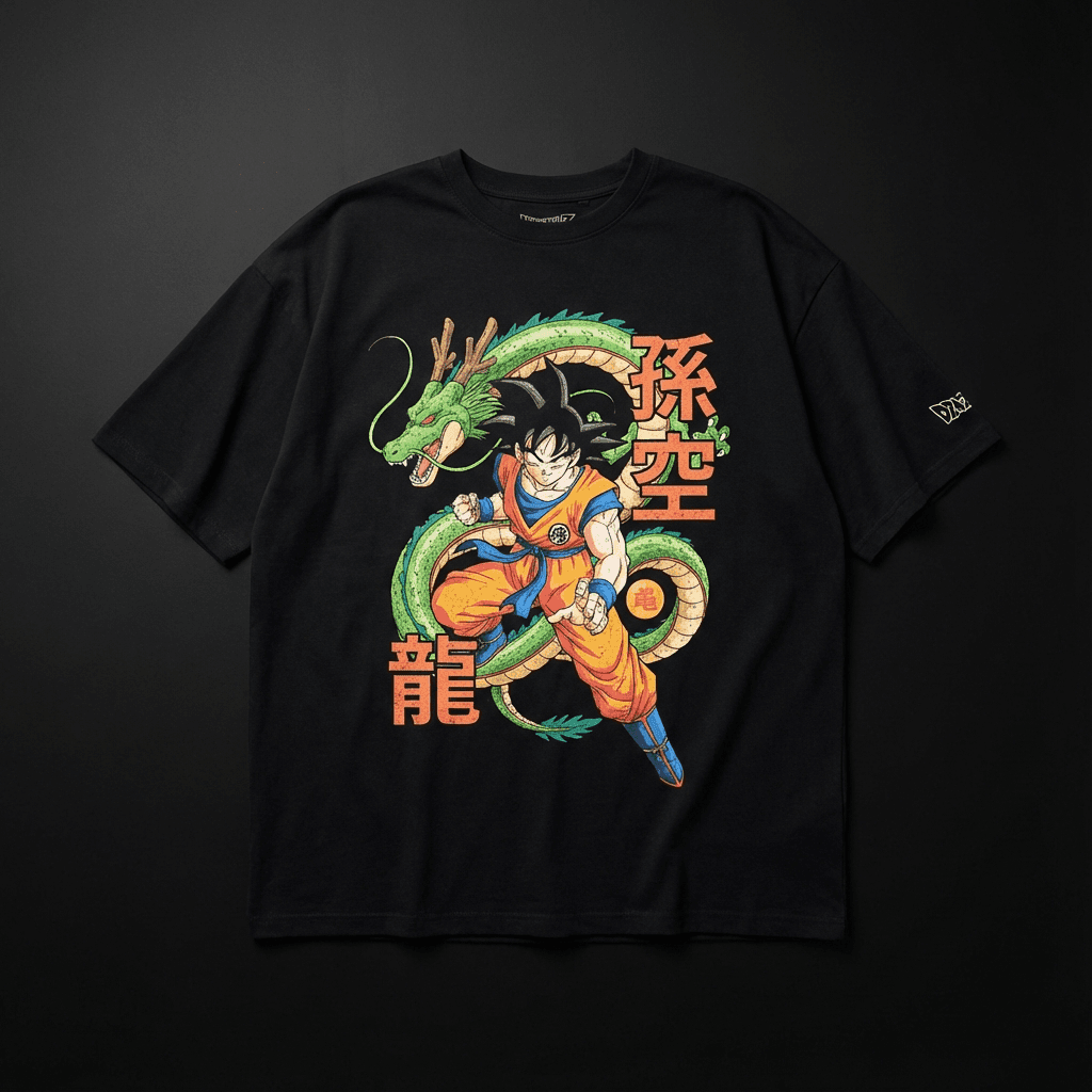 Goku Dragon Oversized Tee