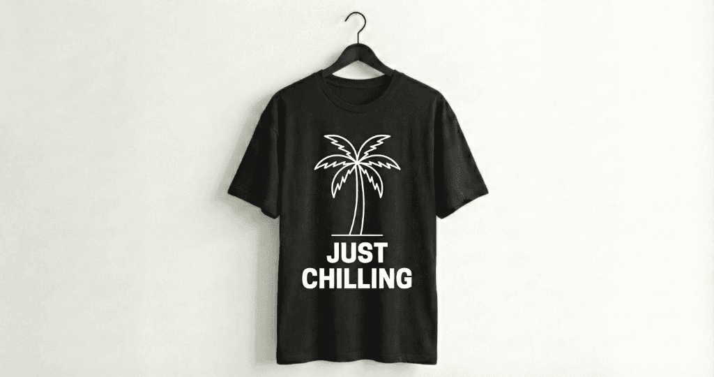 Just Chilling Palm Oversized Tee