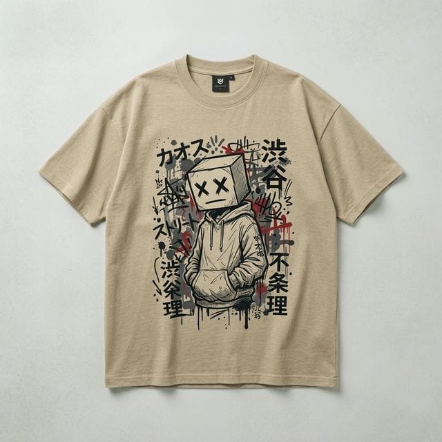 Box Head Oversized Tee