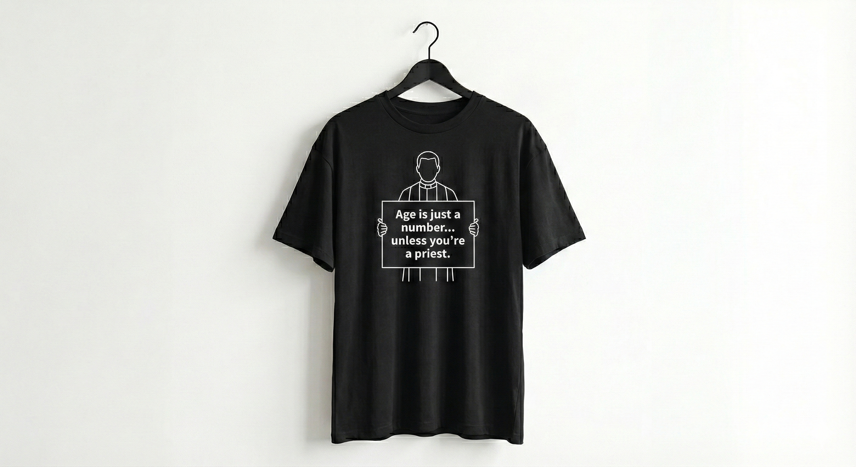 Age Is Just a Number Funny T-Shirt | Dark Humor Graphic Tee | Trending Sarcastic Quote Shirt